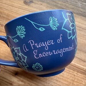Prayer of Encouragement Coffee Mug Blue